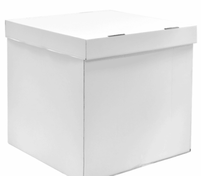 Коробка для воздушных шаров Белый, 55*55*80 см, 1 шт.