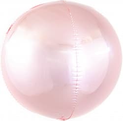 Шар К (24"/61 см) Сфера 3D, Розовое Золото, 1 шт.