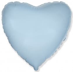 Шар (32''/81 см) Сердце, Голубой, 1 шт.Испания