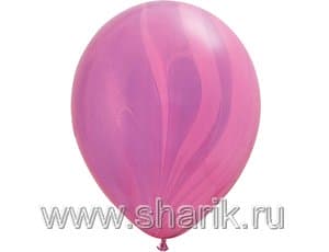 Воздушный шар Q (11"/28см) Супер Агат Pink Violet 1 упак., 25 шт