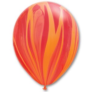 Воздушный шар Q (11"/28см) Супер Агат Red Orange 1 упак., 25 шт