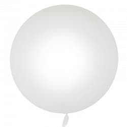 Шар К (18''/46 см) Сфера 3D, Deco Bubble, Белый, Глянец, 10 шт.