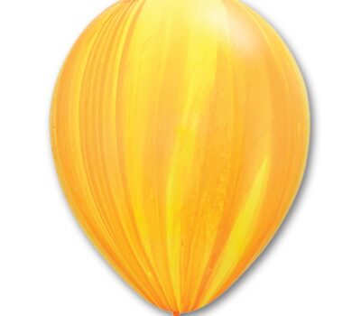 Воздушный шар Q (11"/28 см) Супер Агат Yellow Orange  1 упак., 5 шт
