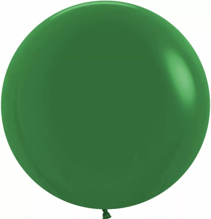 Шар (30"/76 см) Темно-зеленый (032), пастель, 4 шт.