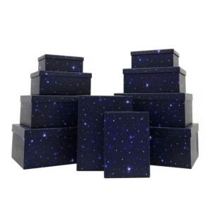 Набор подарочных коробок 10 в 1 "Ночное небо"