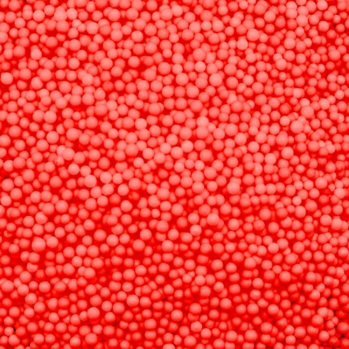 Шарики пенопласт, Красный, 2-4 мм, 10 гр.