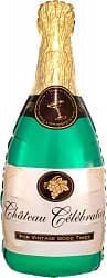 Шар (17''/43 см) Мини-фигура, Бутылка Шампанское, 1 шт.
