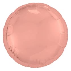Шар (18"/46 см) Круг, Розовый коралл, 1 шт.