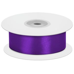 Лента атласная (0,7 см*22,85 м) Фиолетовый, 1 шт.
