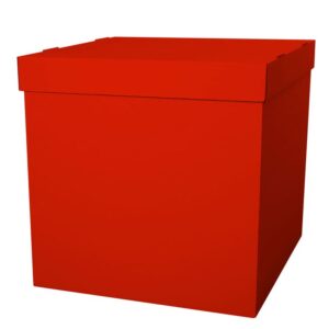 Коробка для воздушных шаров, Красный, 60*60*60 см, 1 шт.