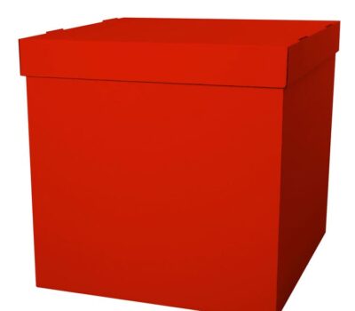 Коробка для воздушных шаров, Красный, 60*60*60 см, 1 шт.