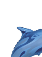 Фольгированный шар(24"/61см),Фируга,Дельфин синий,1 шт.