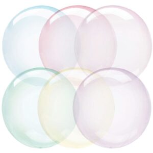 Шар К (18''/46 см) Сфера 3D, Deco Bubble, Ассорти, Кристалл, 1 шт.