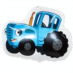Шар (26''/66 см) Фигура, Синий трактор, 1 шт. в упак.