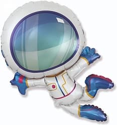 Шар (14''/36 см) Мини-фигура, Космонавт в невесомости, 1 шт.