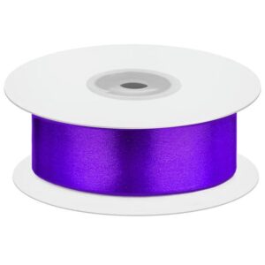 Лента атласная (1,2 см*22,85 м) Фиолетовый, 1шт.