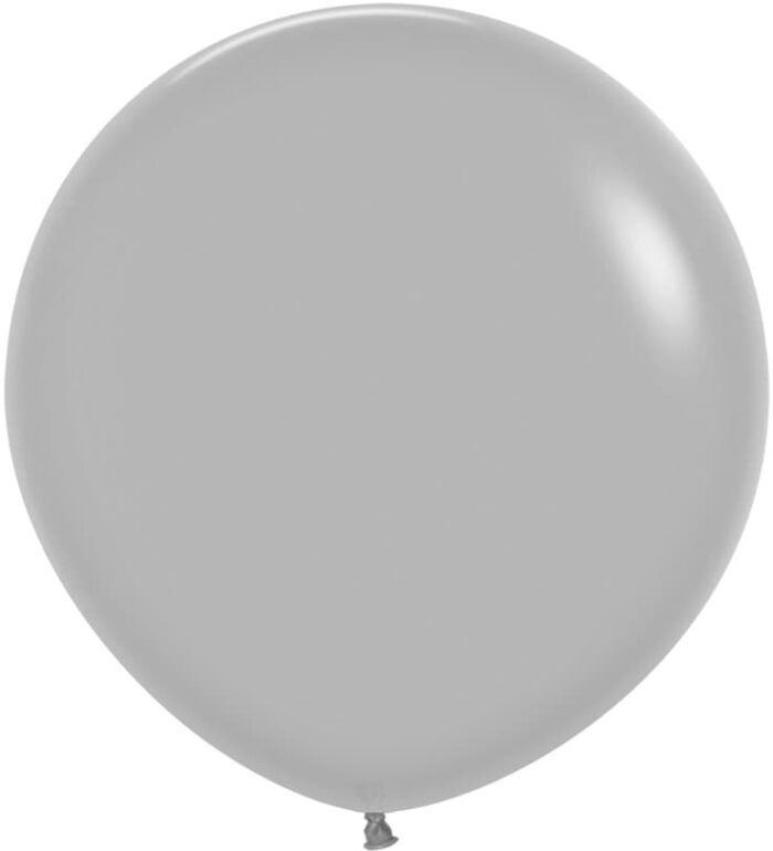 Шар (24"/61 см) Серый (081), пастель, 3 шт.