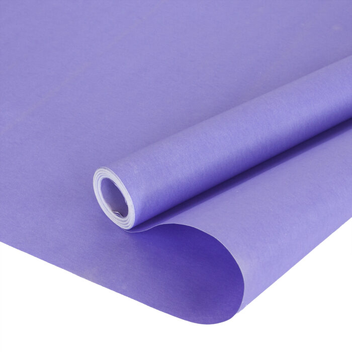 Упаковочная бумага, Крафт (0,5*8,23 м) Ярко-фиолетовый, 2 ст, 1 шт.