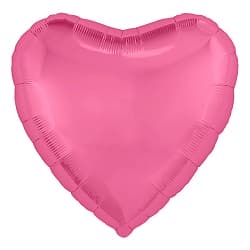 Шар (30"/76 см) Сердце, Розовый пион, 1 шт. в упак.