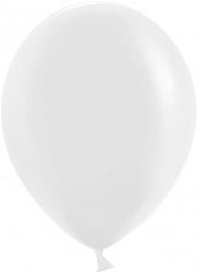 Шар (12''/30 см) Белый, пастель, 100 шт.