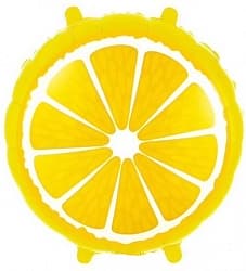 Шар (18"/46 см) Круг, Лимон, Желтый, 1 шт.