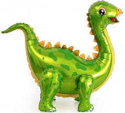 Шар (39"/99 см) Ходячая Фигура, Динозавр Стегозавр, Зеленый, 1 шт. в упак.