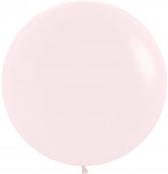 Шар (24''/61 см) Макарунс, Нежно-розовый (609), пастель, 3 шт.