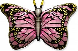 Шар (38"/97 см) Фигура, Бабочка-монарх, Фуше, 1 шт.