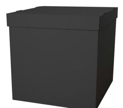 Коробка для воздушных шаров Черный, 60*60*60 см, 1 шт.