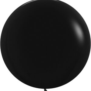Шар (36''/91 см) Черный (080), пастель, 1шт.