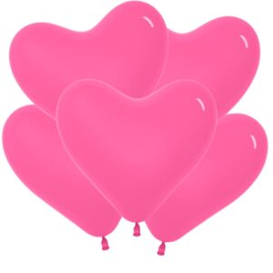 Сердце (11"/30) Розовый, Пастель / Rose, 100 шт.