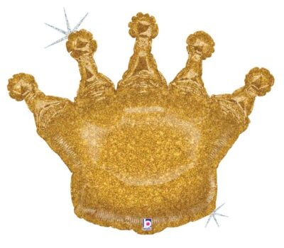 ШАР G 36 Фигура Корона золотая Голография