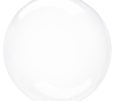 Шар (20''/51 см) Deco Bubble (синяя упаковка), Прозрачный, Кристалл, 1 шт.
