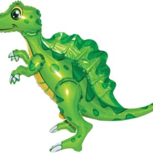 Шар 3D (30''/76 см) Фигура, Динозавр Спинозавр, Зеленый, 1 шт. в уп.