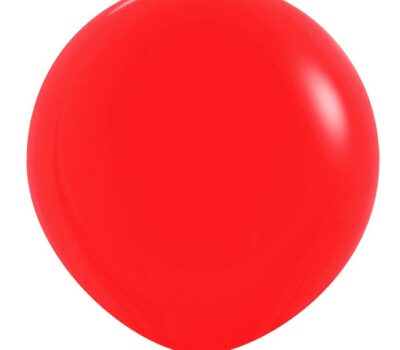 Шар (24''/61 см) Красный (015), пастель, 10 шт.