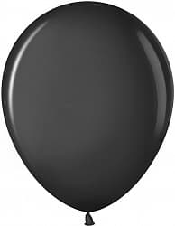 Шар (12"/30 см) Черный, металлик, 100 шт.