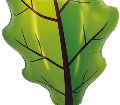 Шар (27''/69 см) Фигура, Дубовый лист, Зеленый, 1 шт.