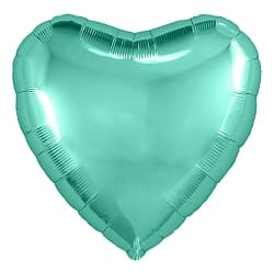 Шар (30"/76 см) Сердце, Бискайский зеленый, 1 шт. в упак.