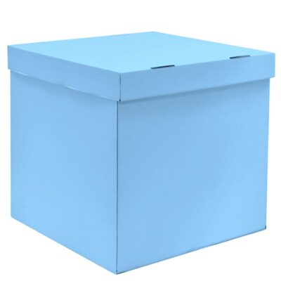 Коробка для воздушных шаров, Голубой, 60*60*60 см, 1 шт.