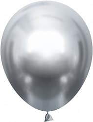 Шар (5''/13 см) Серебро, хром, 50 шт. К