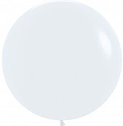 Шар (30''/76 см) Белый (005), пастель, 20 шт.