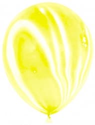 Шар Мрамор (12"/30 см) Желтый, агат, 50 шт.
