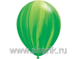Воздушный шар Q (11"/28см) Супер Агат Green 1 упак., 25 шт