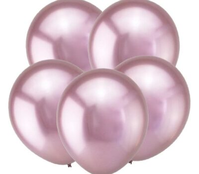 Шар Т Метал 12 Зеркальные шары, Розовый / Mirror Pink / 50 шт.