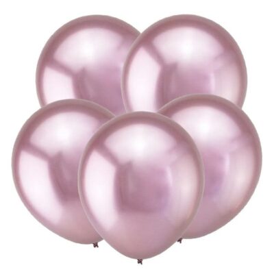 Шар Т Метал 12 Зеркальные шары, Розовый / Mirror Pink / 50 шт.