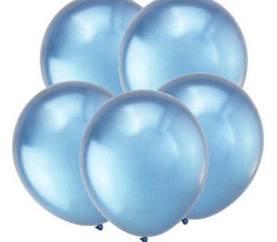 Шар Т Метал 12 Зеркальные шары, Синий / Mirror Blue / 50 шт.