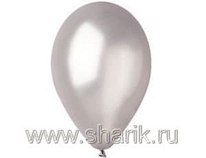 Шар (10"/25см) 10"/38 Металлик Silver