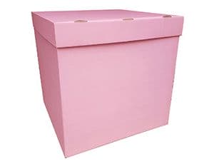 Коробка д/надутых шар 70х70х70см розовая