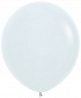 Шар (30''/76 см) Белый (005), пастель, 1 шт.