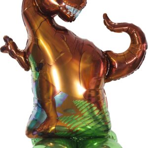 Шар 3D (36''/91 см) Фигура на подставке, Динозавр Тираннозавр, 1 шт. в уп.